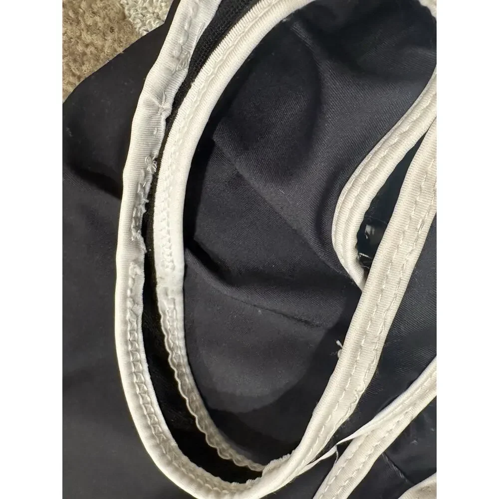 Balmain Paris Black & White Logo One-Piece Swimsuit Italy Ref T500-B433U Size S